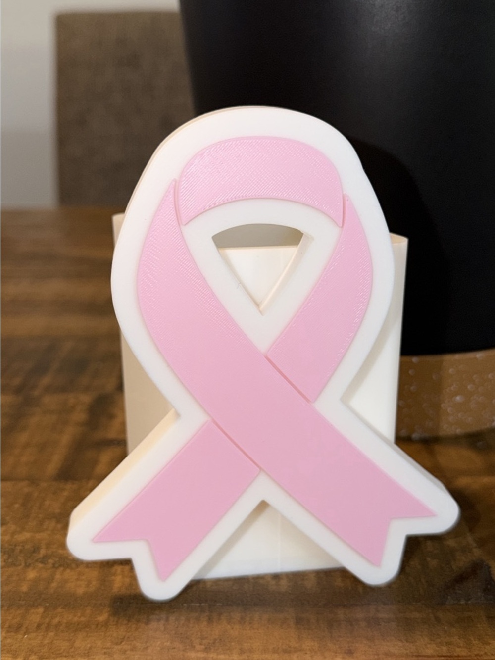 Pink Awareness Ribbon BBW Soap Holder - Breast Cancer Support